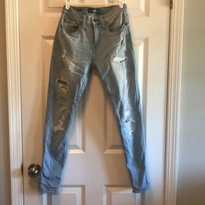 Boys Hollister super skinny ripped jeans